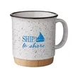 15 oz Campfire Mug With Bamboo Base | https://www.bestnamebadges.com
