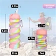 17 oz Collapsible Silicone Water Cup | https://www.bestnamebadges.com