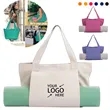 Large Capacity Multifunctional Yoga Canvas Tote Bag | https://www.bestnamebadges.com