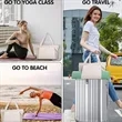 Large Capacity Multifunctional Yoga Canvas Tote Bag | https://www.bestnamebadges.com