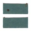 Linen Pencil Pouch Small Zipper Bag | https://www.bestnamebadges.com