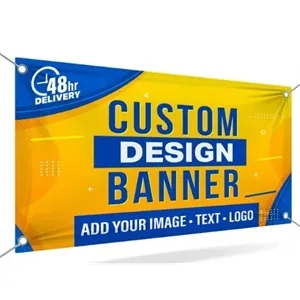 Digitally Printed 100D polyester Banner 3' x 5'