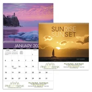 Triumph® Calendars Sunrise Sunset Calendar | https://www.bestnamebadges.com