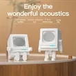 Portable Mini Desktop Robot Wireless Bluetooth Speaker Sound | https://www.bestnamebadges.com