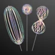 Iridescent Ribbons Swirling Spin Toy, NON-Light Up | https://www.bestnamebadges.com