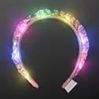 Light Up Iridescent Braid Headband | https://www.bestnamebadges.com