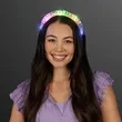 Light Up Iridescent Braid Headband | https://www.bestnamebadges.com