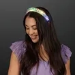 Light Up Iridescent Braid Headband | https://www.bestnamebadges.com