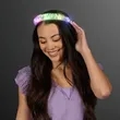 Light Up Iridescent Braid Headband | https://www.bestnamebadges.com