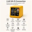 Portable Desktop Gadget Smart Weather Monitoring WiFi Clock | https://www.bestnamebadges.com