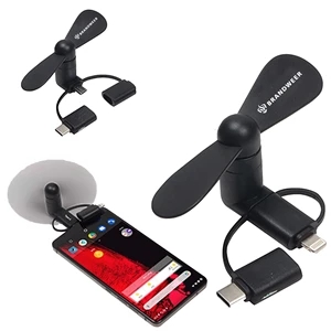 3-in-1 USB Phone Fan (Printed in USA - Rush)