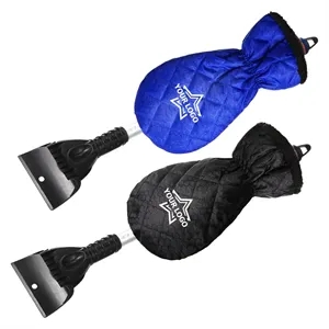 Retractable Ice Snow Scrapers with Gloves Mitt