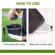 Personalized Golf Club & Ball Cleaning Bag | https://www.bestnamebadges.com