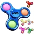 Push Pop Bubble Fidget Spinner Stress Relief Toy | https://www.bestnamebadges.com
