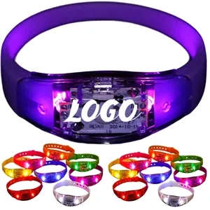 LED Silicone Voice-Activated Glowing Bracelet