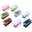 Portable Transparent Mini Colorful Hand-Held Stapler | https://www.bestnamebadges.com