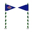 Straw Toothpick Flags Style B - 1" x 1.5" | https://www.bestnamebadges.com