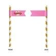 Straw Toothpick Flags Style C - 1.2" x 4.5" | https://www.bestnamebadges.com