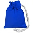100% Cotton Sheeting Coin Drawstring Bag | https://www.bestnamebadges.com