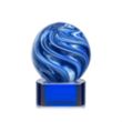 Naples Award on Paragon Base - Blue | https://www.bestnamebadges.com