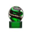 Zodiac Award on Paragon Base - Green | https://www.bestnamebadges.com