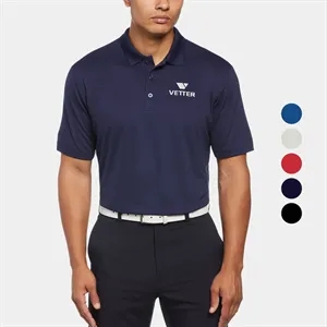 Callaway® Eco Horizontal Textured UPF 50+ Men's Polo Shirt | https://www.bestnamebadges.com