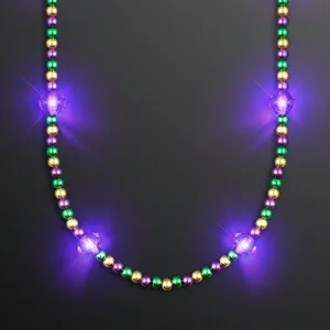Royal Purple Light Jewels Mardi Gras Beads