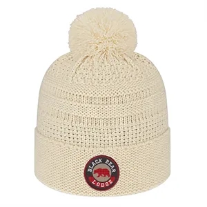 Cable Knit Cap With Cuff
