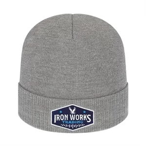 Knit Cap with Ribbed Cuff
