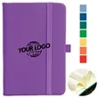 A5 PU Leather Ruled Notebook Journal with Elastic Strap | https://www.bestnamebadges.com