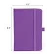 A5 PU Leather Ruled Notebook Journal with Elastic Strap | https://www.bestnamebadges.com