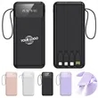 10000mAh Fast Charging Power Bank With Built-In 4 Cables | https://www.bestnamebadges.com
