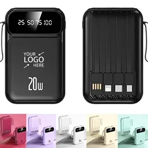 10000mAh 4 in 1 Fast Charging Power Bank With 4 Cables