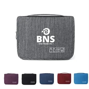 Foldable Hanging Toiletry Bag With Hook for Travel