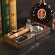 Stainless Steel Foldable Cigar Ashtray | https://www.bestnamebadges.com