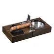 Stainless Steel Foldable Cigar Ashtray | https://www.bestnamebadges.com
