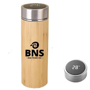 Bamboo Smart Temperature Display Tumbler