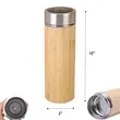 Bamboo Smart Temperature Display Tumbler | https://www.bestnamebadges.com