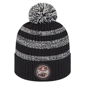 Heavy Ribbed Knit Cap with Cuff
