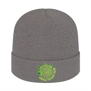 Recycled Knit Cap with Cuff