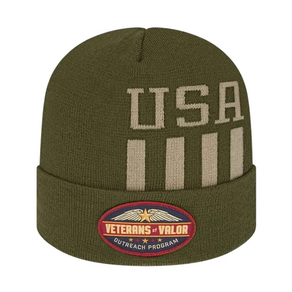 Patriotic Knit Cap with Cuff