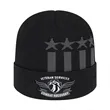Stars & Stripes Knit Cap with Cuff | https://www.bestnamebadges.com