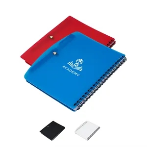 Durable PP Cover RIng Notebook with Matching Pens | https://www.bestnamebadges.com