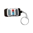 Police Car Shape Stress Ball Keychain | https://www.bestnamebadges.com