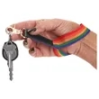 Rainbow Pride Wrist Strap Keychain | https://www.bestnamebadges.com