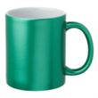 11 oz. Metallic Ceramic Custom Mug | https://www.bestnamebadges.com