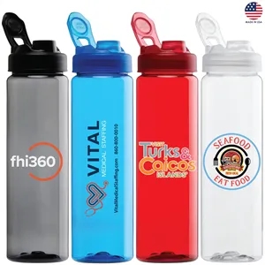 Malibu 25 oz. PET Bottle w/Flip Lid | https://www.bestnamebadges.com