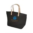 Hamptons Jute Tote Bag | https://www.bestnamebadges.com