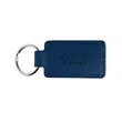 Leeman Tuscany PU Leather Rectangle Keychain | https://www.bestnamebadges.com
