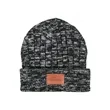 Leeman Heathered Knit Cuffed Rib Beanie | https://www.bestnamebadges.com
